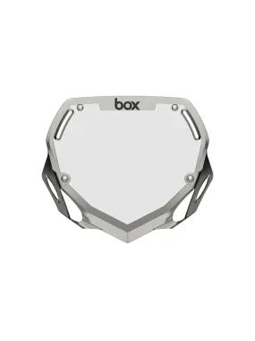 Box Two Number Plate Chrome Silver